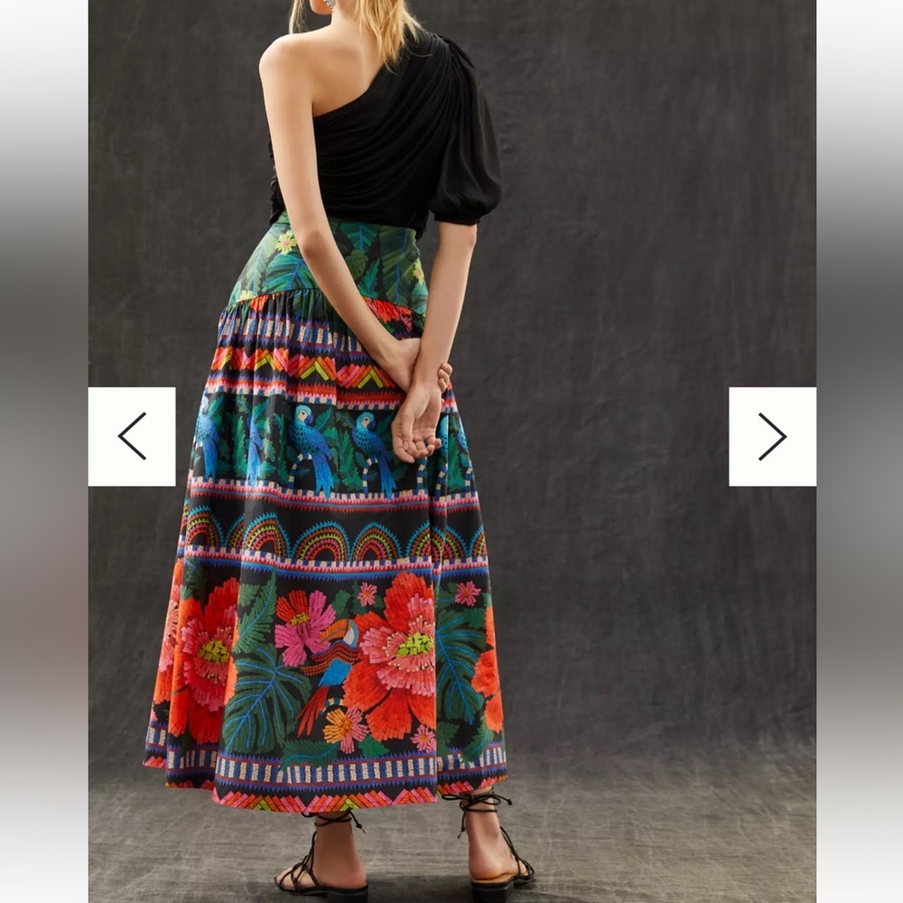 FARM Rio Nature Beauty midi dress XS - Picture 2 of 4